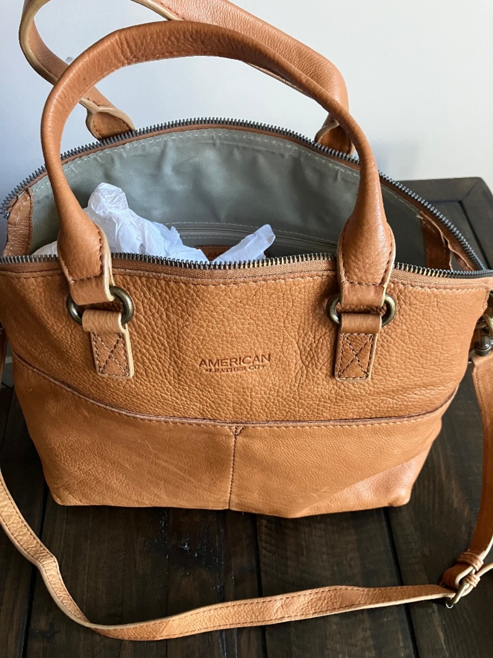 In new condition - Carrie Dome Satchel by American Leather Company